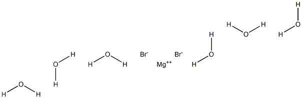 Magnesium bromide hexahydrate Struktur