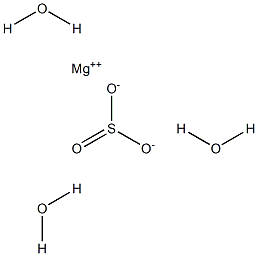 Magnesium sulfite trihydrate Struktur