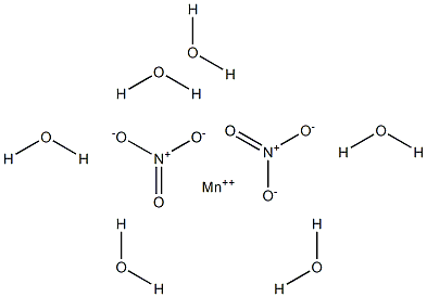Manganese(II) nitrate hexahydrate Struktur