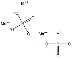 Manganese(II) orthophosphate Struktur