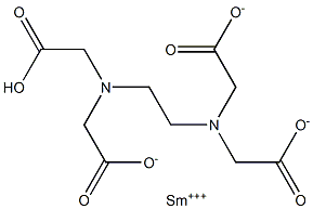 Samarium(III) hydrogen EDTA Struktur