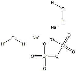 Sodium dichromate dihydrate Struktur