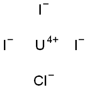 Uranium(IV) chloride triiodide Struktur
