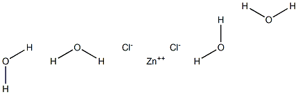Zinc chloride tetrahydrate Structure