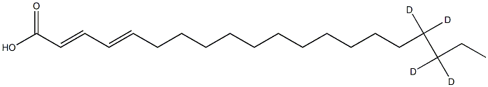 Eicosadienoic Acid-17,17,18,18-D4 Structure