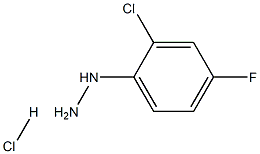 2-chloro-4-fluorophenylhydrazine hydrochloride Structure