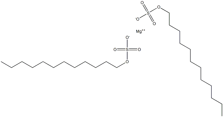 Lauryl magnesium sulfate Structure