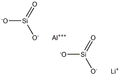 硅酸铝锂, , 结构式