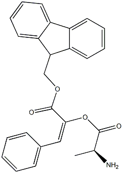 FMOC-L-苯乙烯基丙氨酸,,结构式