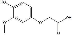 3-methoxy-4-hydroxyphenoxyacetic acid Struktur