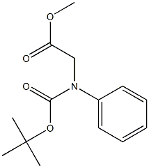BOC-D-phenylglycine methyl ester Structure