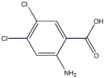 2-氨基-4,5-二氯苯甲酸, , 结构式