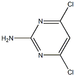 4,6-dichloro-2-aminopyrimidine Structure