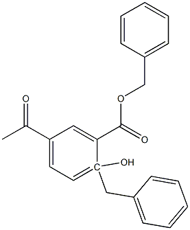 benzyl 2-benzyl-5-Acetylsalicylate Struktur