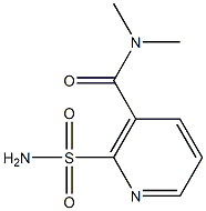 2-氨基磺酰基-N,N-二甲基烟酰氨,,结构式