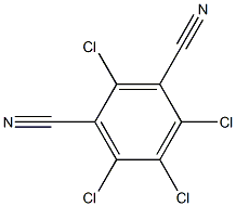 2,4,5,6-四氯-1,3-二氰基苯, , 结构式