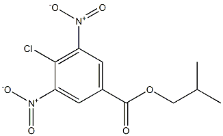 4-氯-3,5-二硝基苯甲酸异丁酯,,结构式