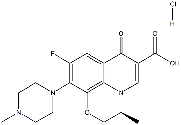 Levofloxacin hydrochloride tablets 化学構造式