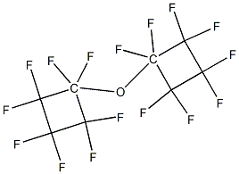 Octafluorocyclobutyl ether Struktur