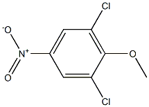 2,6-二氯-4-硝基茴香醚,,结构式