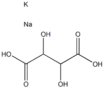 Tartaric acid potassium sodium Struktur
