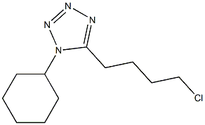 5-(4-chlorobutyl)-1-cyclohexyl-1H-tetrazole Struktur