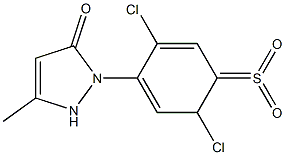 1-(2',5'-dichloro-4'sulfonylphenyl)-3-methyl-5-pyrazolone Structure