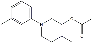 N-丁基-N-乙酰氧乙基间甲苯胺,,结构式