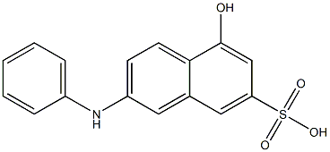 2-苯基氨基-5-萘酚-7-磺酸, , 结构式