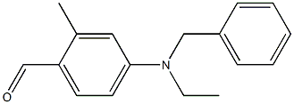 N-乙基-N-苄基-4-氨基-2-甲基苯甲醛, , 结构式