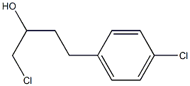 1-chloro-4-(4-chlorophenyl) butan-2-ol Struktur