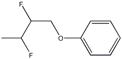 2,3-difluorobutoxy benzene Structure