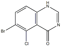 6-溴-5-氯-4(3H)-喹诺啉酮 结构式