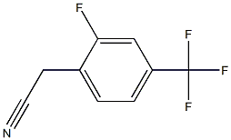 2-氟-4-三氟甲基苯乙腈, , 结构式