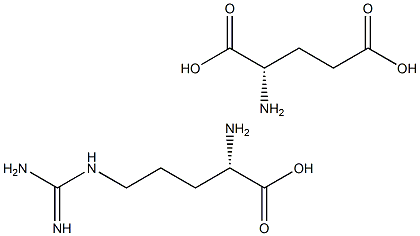 L-精氨酸谷氨酸, , 结构式