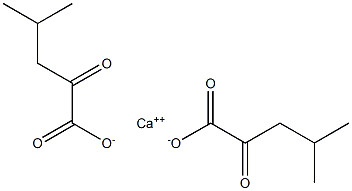 4-甲基-2-氧代-戊酸钙盐,,结构式