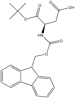 FMOC-D-天冬氨酸叔丁酯 结构式