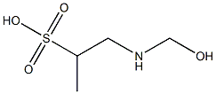 N-(羟甲基)甲基-2-氨基乙磺酸, , 结构式