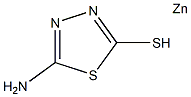 2-Amino-5-mercapto-1,3,4-thiadiazole zinc Struktur