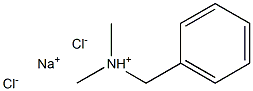 Sodium dimethyl benzyl ammonium chloride Struktur