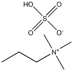 Propyltrimethylammonium hydrogen sulfate Structure