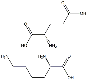 L-赖氨酸-L-谷氨酸盐,,结构式
