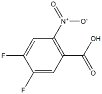 3,4-二氟-6-硝基苯甲酸,,结构式