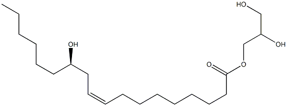 甘油蓖麻油酸酯, , 结构式
