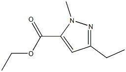 3-乙基-1-甲基吡唑-5-羧酸乙酯,,结构式