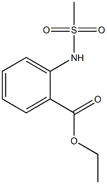 2-甲基磺酰胺基苯甲酸乙酯 结构式