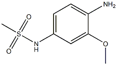 2-甲氧基-4-甲磺酰氨基苯胺,,结构式