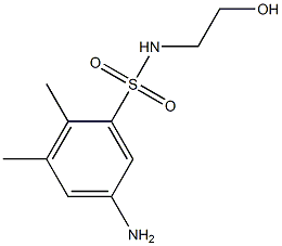 5-amino-N-(2-hydroxyethyl)-2,3-dimethylbenzenesulfonamide Struktur