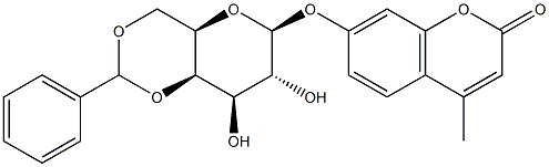4-Methylumbelliferyl 4,6-O-Benzylidene-b-D-galactopyranoside Structure