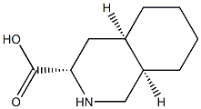 (3S,4aR,8aR)-Decahydroisoquinoline-3-carboxylic acid Structure